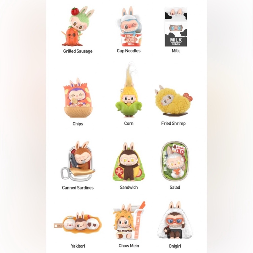 🍙 Onigiri Labubu Wacky Mart The Monsters Figurine 🍙 - Picture 2 of 7